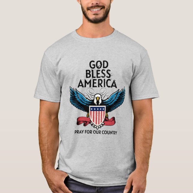 God Bless America Mens  T-Shirt (Front)