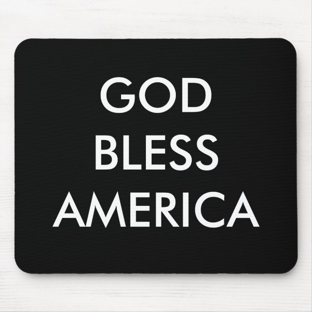 GOD BLESS AMERICA MOUSE PAD (Front)