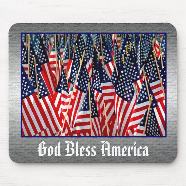 God Bless America Mousepad (Front)