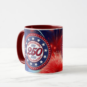God Bless America My Home Sweet Home Graphic F RWB Mug