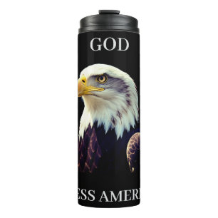 God Bless America – Patriotic Strength with  Proud Thermal Tumbler