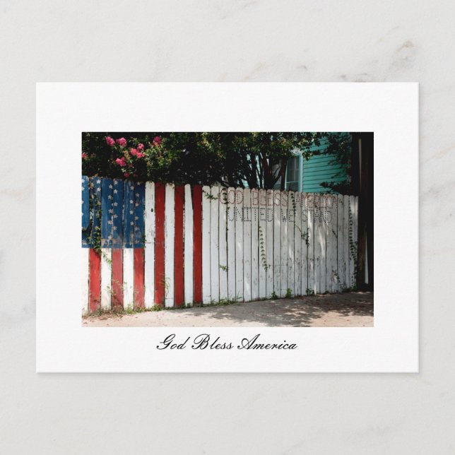 God Bless America Postcard (Front)