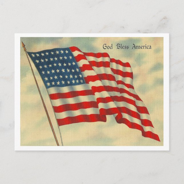 God Bless America Postcard (Front)
