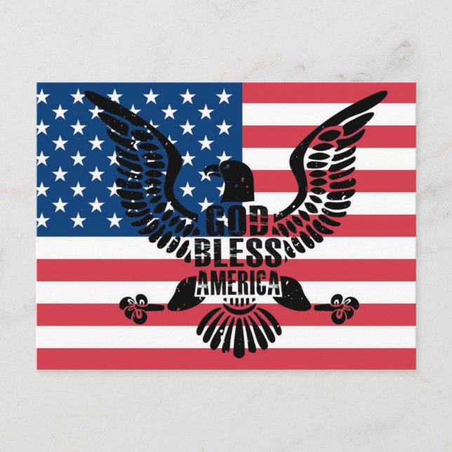 God Bless America Postcard (Front)