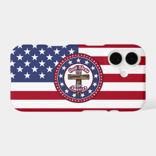 God Bless America Rugged Cross 1776-2026 Flag