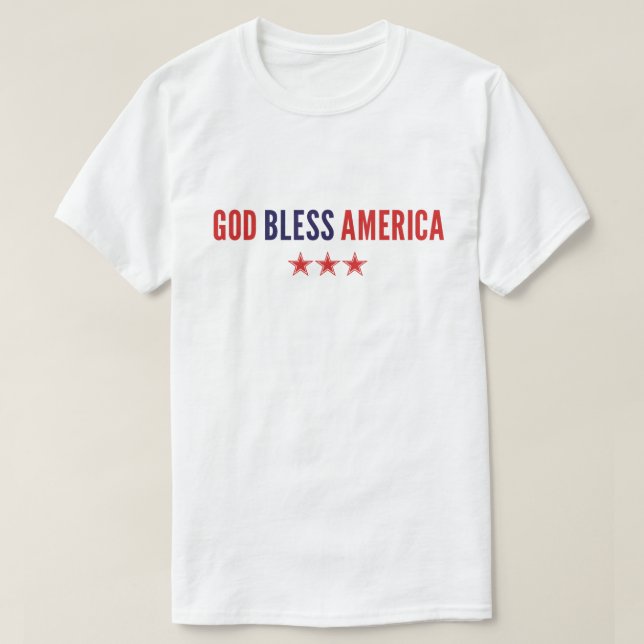 God Bless America T-Shirt (Design Front)