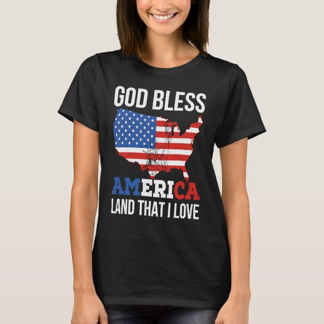 God Bless America T-Shirt (Front)