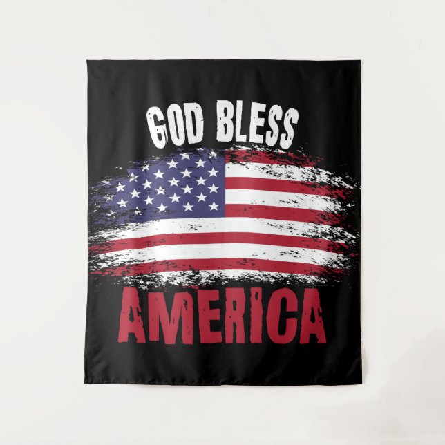 God Bless America Tapestry (Front)
