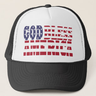 God Bless America Trucker Hat