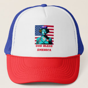 God Bless America Trucker Hat
