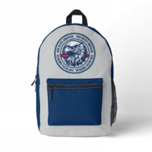 God Bless America, USA eagle in circle