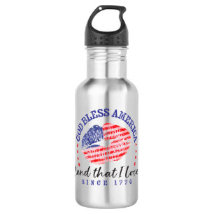 God Bless America - Water Bottle
