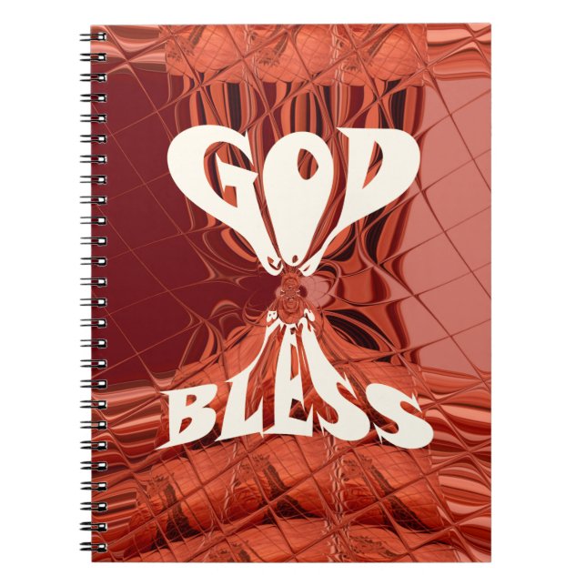 God Bless Art Print Notebook (Front)