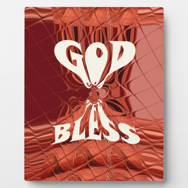 God Bless Art Print Plaque (Front)