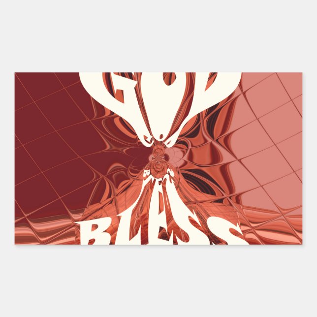 God Bless Art Print Sticker (Front)