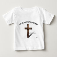 GOD BLESS COAST GUARD with rugged cross
