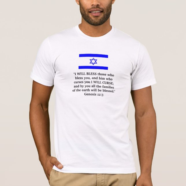 God bless Israel T-Shirt (Front)