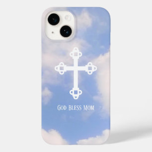 God Bless Mom Cross in the Sky Mother's Day Case-Mate iPhone 14 Case