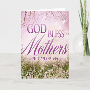 God Bless Mothers Card