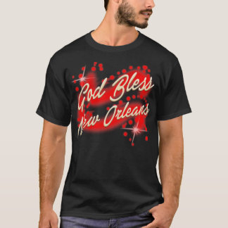 God Bless New Orleans Red Version TShirt