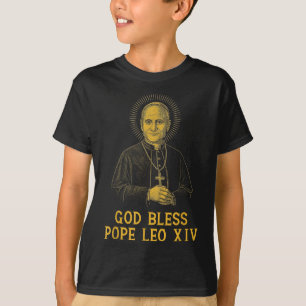 God Bless New Pope Leo Xiv Catholic Church Faith S T-Shirt