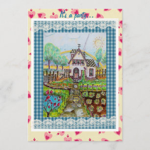 God Bless Our Home invitation