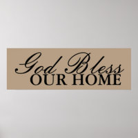 God Bless Our Home Wall Art Decor