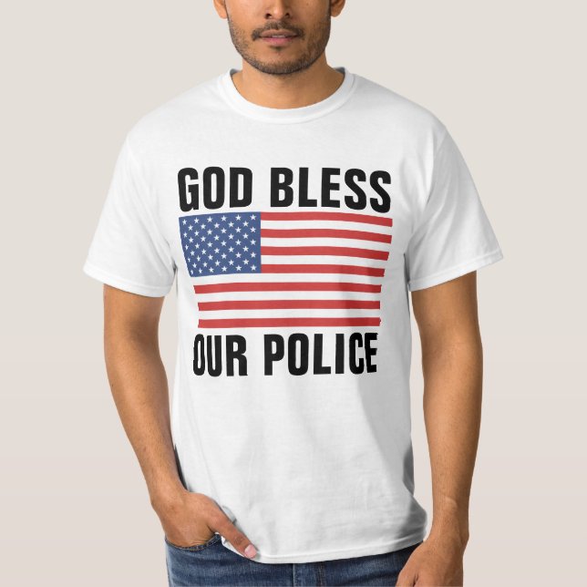 GOD BLESS OUR POLICE T-SHIRTS (Front)