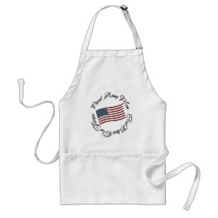 God Bless Our Troops, Proud Army Mom Standard Apron