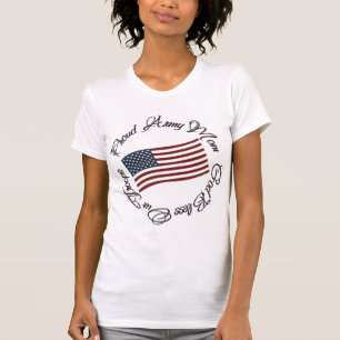 God Bless Our Troops, Proud Army Mom T-Shirt