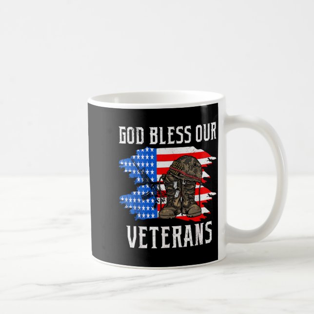 God Bless Our Veterans Memorial Day Coffee Mug (Right)
