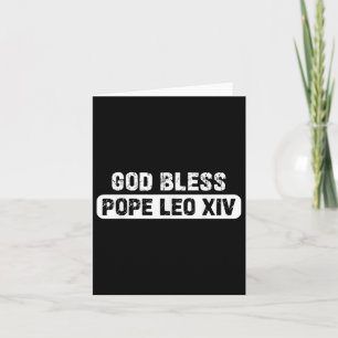 God Bless Pope Leo Us Pope Leo Xiv  Card