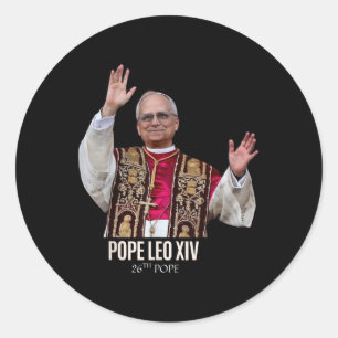 God Bless Pope Leo Xiv 26th Pope Classic Round Sticker