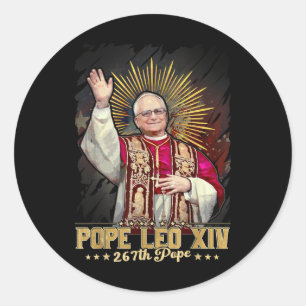 God Bless Pope Leo Xiv Catholic Classic Round Sticker