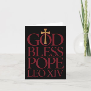 God Bless Pope Leo Xiv New Pope Vatican City Catho Card