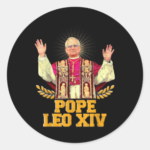God Bless Pope Leo Xiv Pope Leo Xiv Shirt Pope Leo Classic Round Sticker