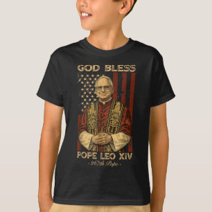 God Bless Pope Leo Xiv Robert Francis Prevost Amer T-Shirt
