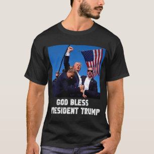 God Bless President Trump For Trump Support Fan  T-Shirt