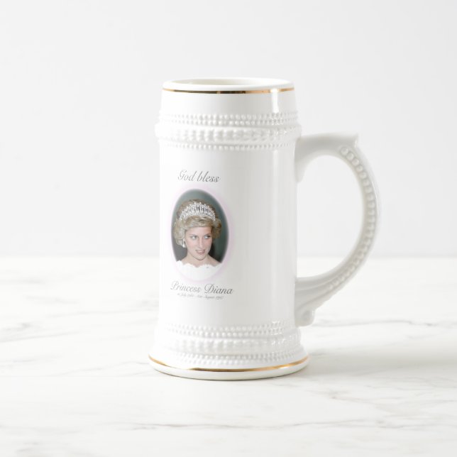 God Bless Princess Diana Beer Stein (Right)