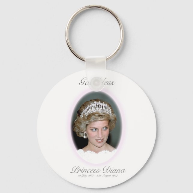 God Bless Princess Diana Keychain (Front)