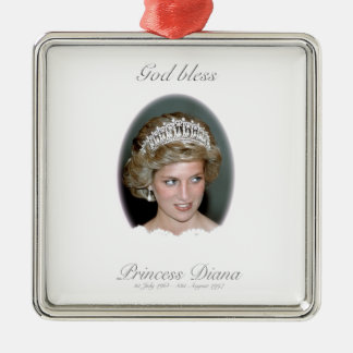 God Bless Princess Diana Metal Ornament