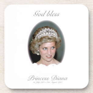 God Bless Princess Diana - Remembrance Coaster