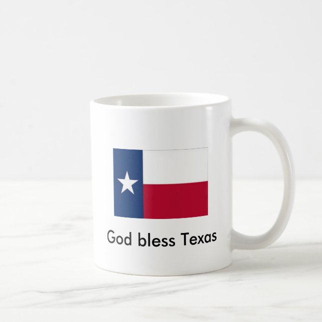 God Bless Texas Coffee Mug (Right)