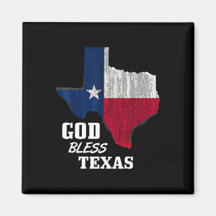 God Bless Texas Flag Texas Independence Day Blue R Magnet