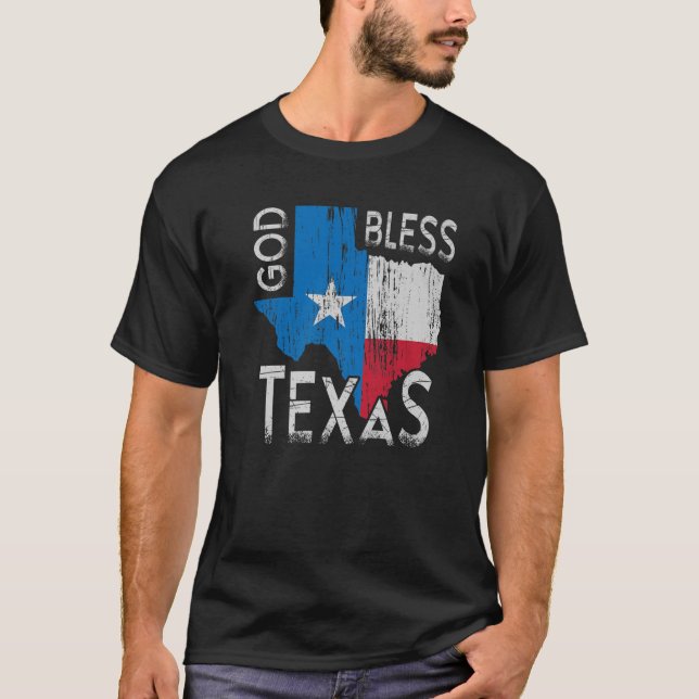 God Bless Texas Ohio T-Shirt (Front)