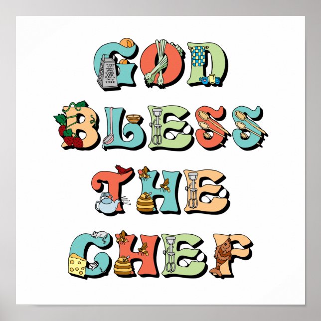 God Bless the Chef Poster (Front)