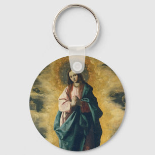GOD BLESS THE IMMACULATE CONCEPTION KEYCHAIN