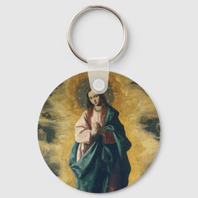 GOD BLESS THE IMMACULATE CONCEPTION KEYCHAIN (Front)