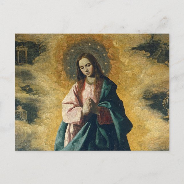 GOD BLESS THE IMMACULATE CONCEPTION POSTCARD (Front)