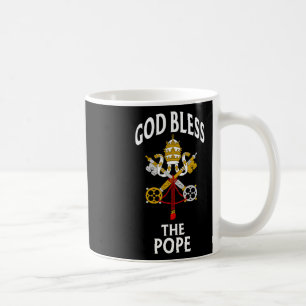 God Bless The Pope Vatican Crest Catholic Prayer B Coffee Mug